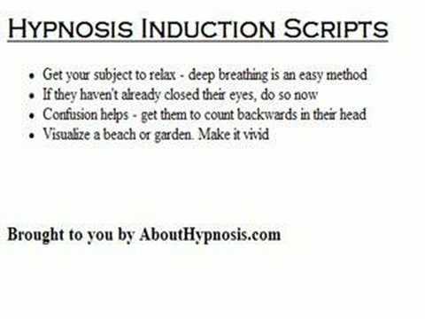 Induction Scripts For Hypnosis