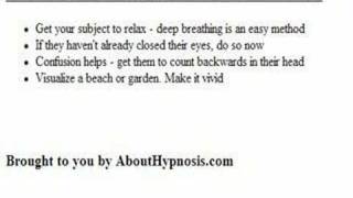 Hypnosis Induction Scripts