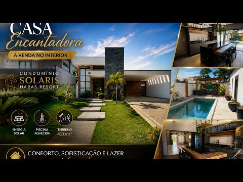 Solaris Haras Resort - Lindíssima Casa à venda no interior de São Paulo / Documentação OK