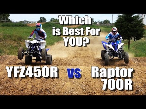 Yamaha Raptor 700R vs YFZ450R Shootout. Which is Best for You?