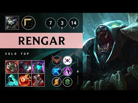 Rengar Top vs Jayce: Rampage - KR Grandmaster Patch 25.S1.1