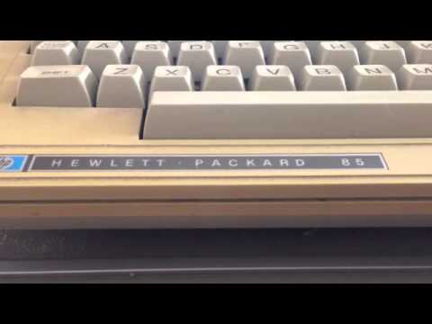 Vintage HP 85 computer controlling HP 3456a voltmeter
