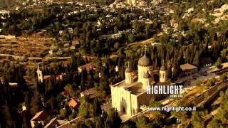 preview picture of video 'AJ038n - Israel Stock Footage: Aerial video footage of Jerusalem Ein Karem'