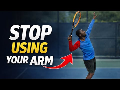 Stop Using Your Arm To Serve! (Do THIS For Easy Power)