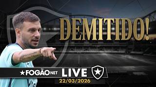 FOGÃONET LIVE: MARTIN ANSELMI NÃO É MAIS TREINADOR  BOTAFOGO | CLUBE CITA TRABALHO SEM EVOLUÇÃO