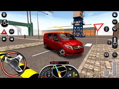Taxi Sim 2016 #17 - Red MPV Car City Driving in Belgrade Taxi Games Android iOS Gameplay
