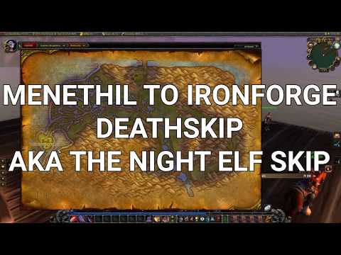 Menethil to Ironforge deathskip - Classic WoW