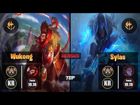 Challenger WUKONG [Conqueror] (Top) VS  SYLAS - Challenger KR Patch 10.10