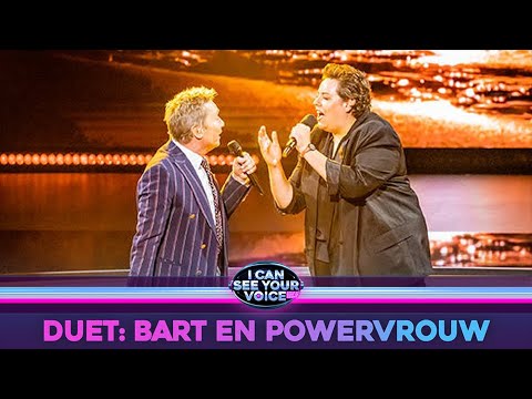 Bart Kaëll & Powervrouw in duet met "Zeil Je Voor Het Eerst" | I Can See Your Voice | VTM