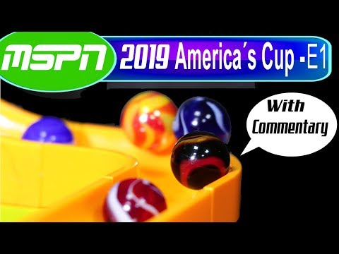 Marble race: 2019 America´s Cup - Mixed Funnel Qualifiers: E1 with COMMENTARY