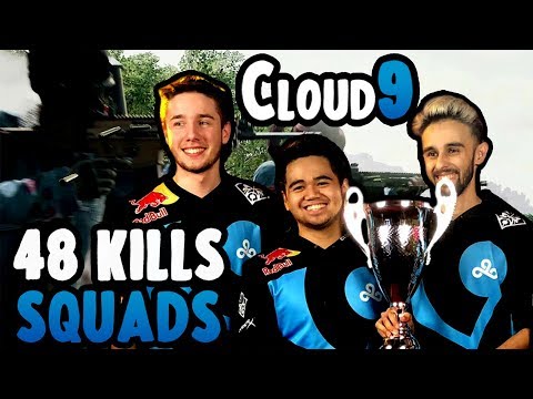 Cloud9 wipes out half a public lobby! 48 Kills TOTAL! Kaymind Squads Highlight w/ Pr0phie and Moody