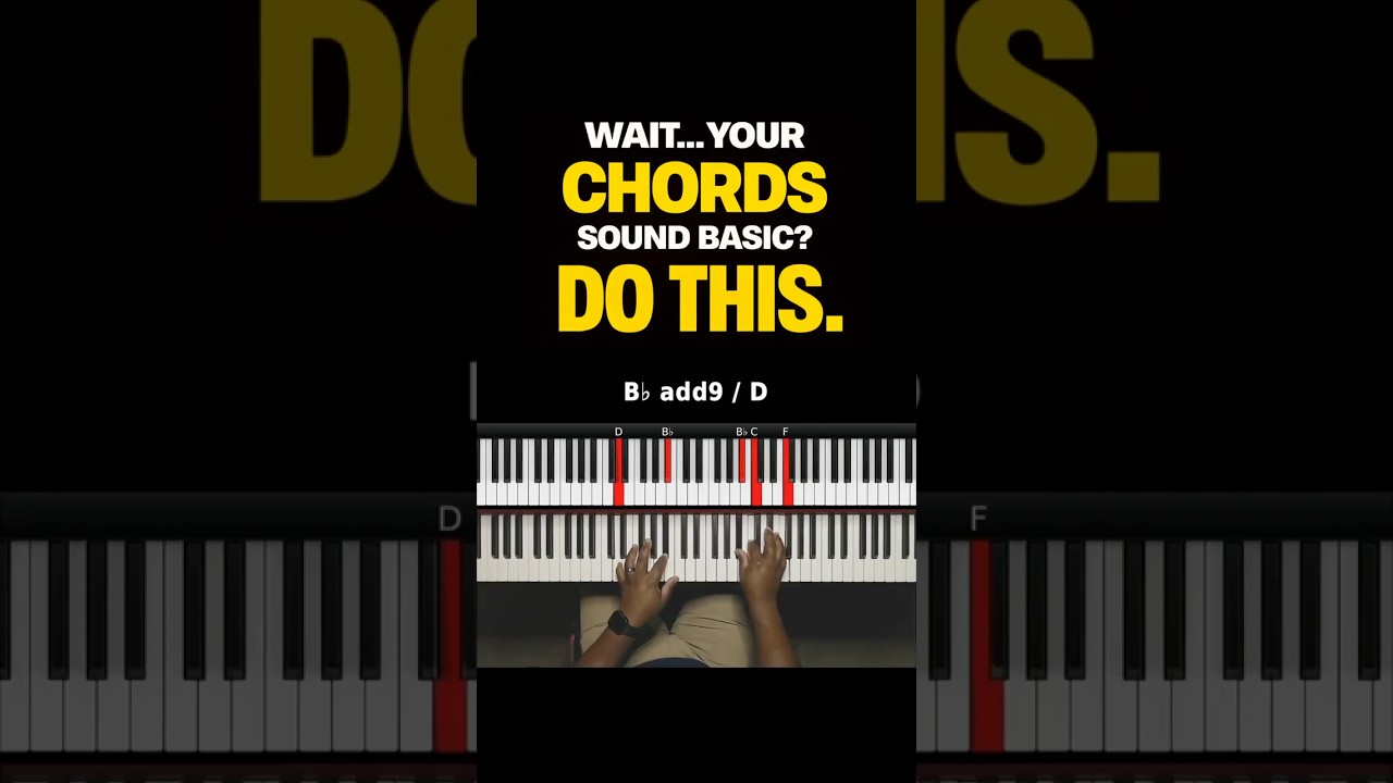 Wait... Your Chords Sound Basic? Do This (Gospel Piano Lessons)