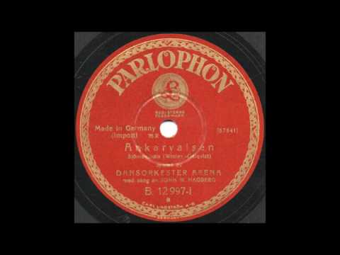 DANSORKESTER ARENA med JOHN WILHELM HAGBERG - Ankarvalsen (1931)