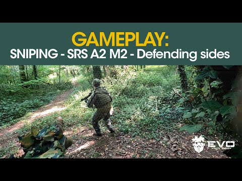 Sniper Airsoft Gameplay - SRS A2 M2 - Defending sides