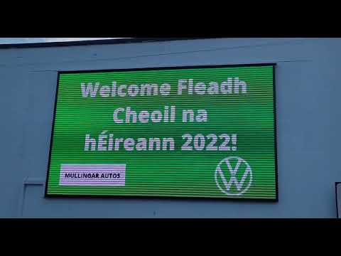 Amazing LED Display at the Fleadh Ceoil 2022 - Mullingar Autos VW