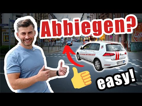 Wie biege ich richtig ab? Einspuriges Abbiegen TIPPS 🚗