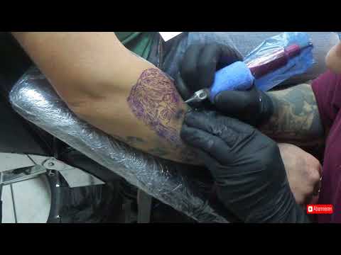 Mikkey Dee  Motörhead Portrait Tattoo Timelapse