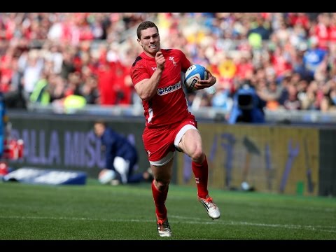 Great George North 2nd Try , Italy v Wales, 21st March 2015