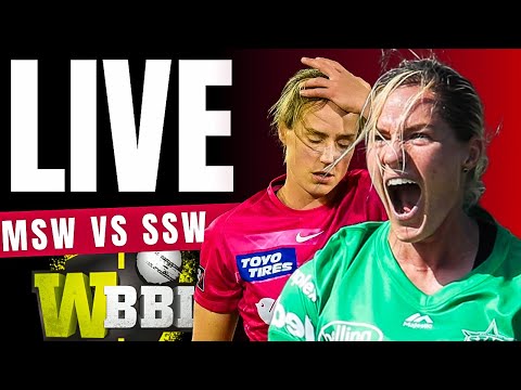 WBBL Live - MSW vs SSW live | Big Bash women's t20 live | bbl live match today | Big bash live