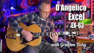 Video thumbnail for D'Angelico EX-63 Excel 63 Archtop w/ Graham Tichy by Collar City Guitars