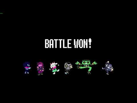 Deltarune Chapter two Battle Won! dance