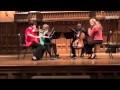Mozart Quartet in C Major for Flute, Violin, Viola and Cello