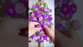 DIY Hanging Daisy Flowers with Pipe Cleaners | Easy Pipe Cleaner Flower Wreath | Daisy Wall Hanging