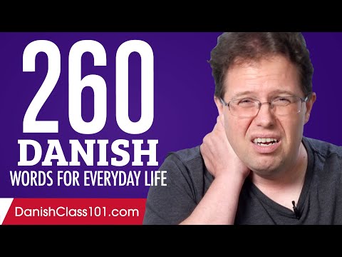 260 Danish Words for Everyday Life - Basic Vocabulary #13