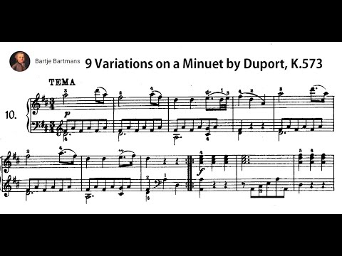 Mozart - Variations on a Minuet by Duport, K.573 (1789) {Ingrid Haebler}