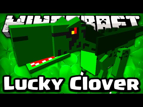 INSANE T-REX LUCKY CLOVER CHALLENGE!! 😱🍀 Minecraft Orespawn Mod