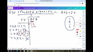 standard algorithm division 1 grade 5