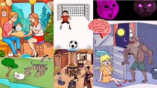 Giải câu đố Những tình huống khó đỡ theo cách hài hước vui nhộn #asmr #funny #brain