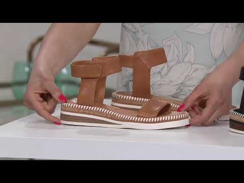 Vince Camuto Leather Jute Wrapped Sandals - Moirina on QVC