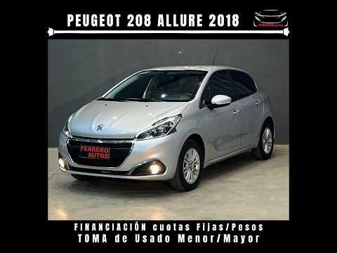 Se Vende: Peugeot 208 Allure 2018 - FERRERO Automotores Oncativo (Provincia de Córdoba)