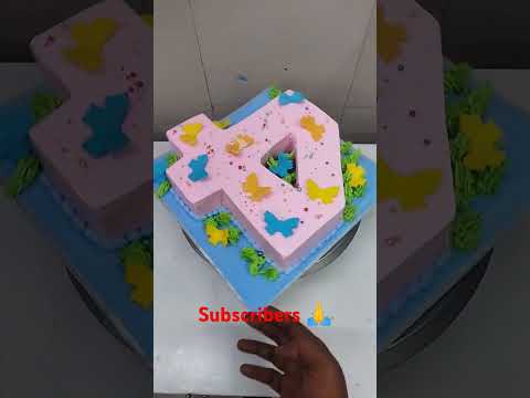 number 4th number cake#cakedecorating #cakedesign #number4 #youtube #short #video