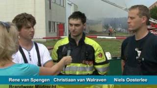 Zeer grote brand papieropslag Colombier in Mijdrecht