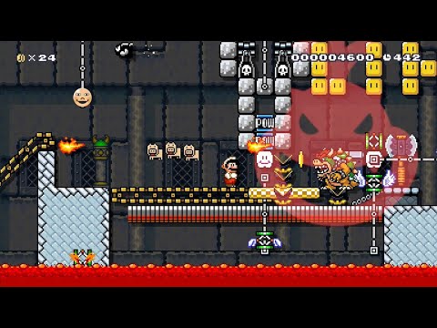 Super Mario Maker 2 - Title Screen Level, But its Auto by UkwnFierce - No Commentary