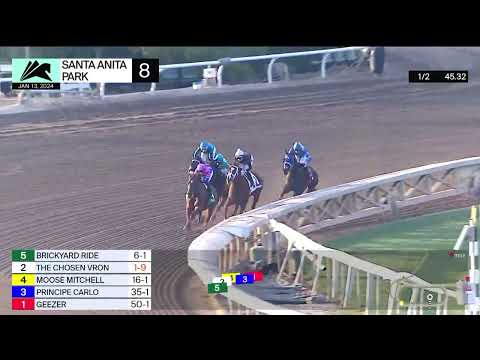 Santa Anita Park Carrera 8 (The Don Valpredo California Cup Sprint) - 13 de Enero 2024
