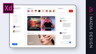 웹 메신저 디자인 [Adobe XD]
