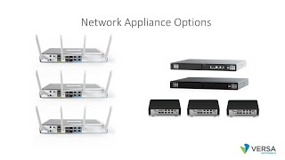 What are the network appliance options for Versa Secure SD-WAN solution