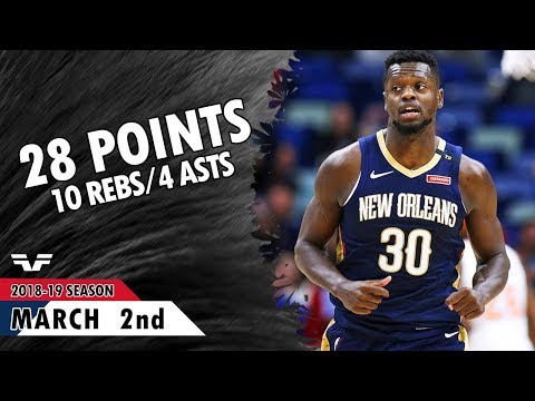 Julius Randle - 2019.03.02 - Pelicans vs Nuggets - 28 Pts, 10 Rebs, 4 Asts