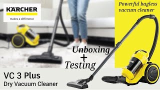 Karcher VC 3 plus Bagless Vaccum Cleaner Review | Karcher VC3 Plus Unboxing & Demo | Geeta Recipes