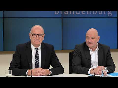 Koalitonskrise in Brandenburg: Statement Woidke & Crumbach