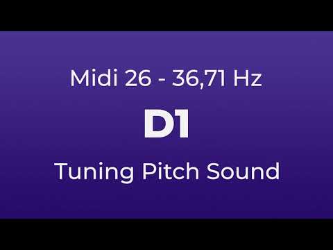 D1 Tuning Pitch | 36,71 Hz | Midi Key 26
