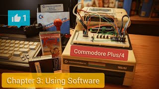 Commodore Plus/4 User's Manual | Chapter 3 - Using Software | Load software on a Plus/4 and C16