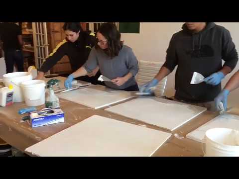 How to apply Classic Marmorino: Advanced Marmorino application class at Marmorino Depot, NYC