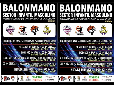 1ª FASE SECTOR INFANTIL MASCULINO. C.D. BM DELICIAS vs RECOLETAS AT VALLADOLID  APRENDE A VIVIR