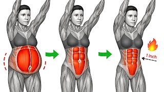 ➜ 30 Min Standing Workout to Lose Belly Fat Fast | Flat Tummy & Slim Waist Exercises for Women