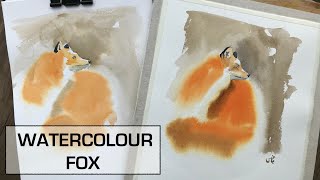 Watercolour Fox - Simple Tutorial