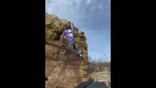 Video thumbnail of South Line, V4. Carter Lake